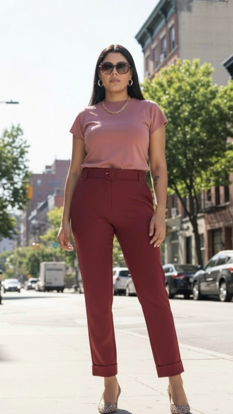 Calça Camila – Cor Marsala