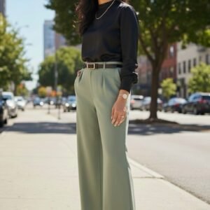 Wide Leg Giu – Verde
