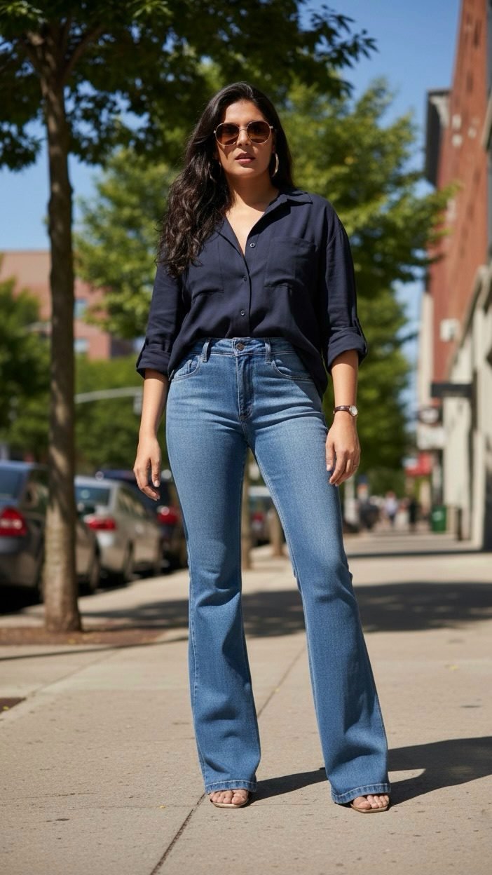 Flare Lívia – Chapa Barriga – Azul Médio