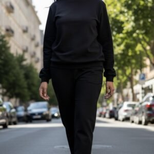 Conjunto de Moletom – Preto