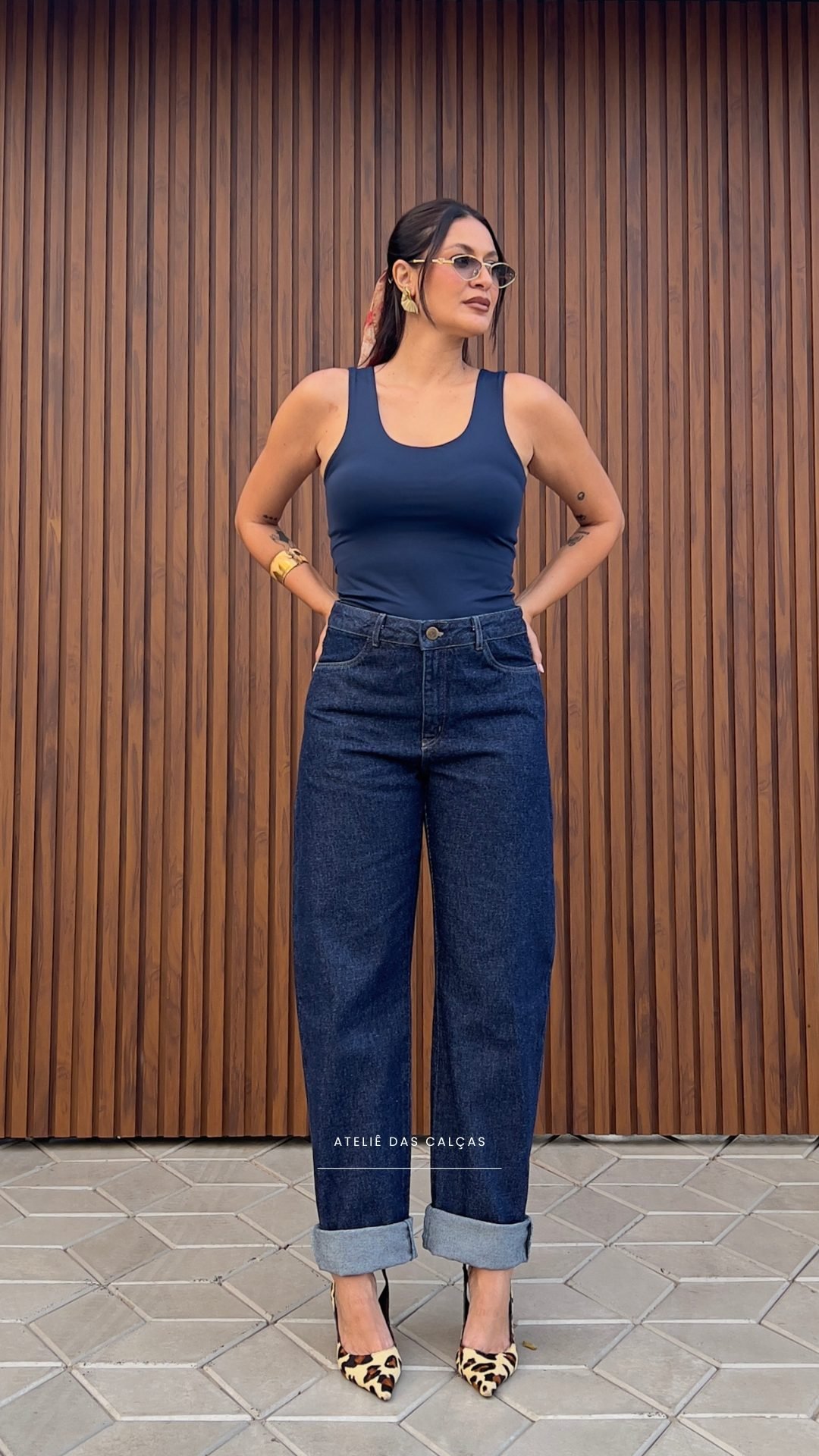 Barrel Jeans Azul